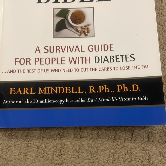 Book- diet Bible, a survival guide for people with diabetes by Earl Mindel - Picture 2 of 4